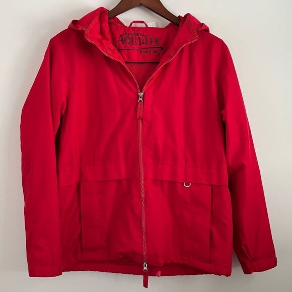Larry Levine Aqua Tex Red Rain Jacket | Size M - Picture 1 of 10